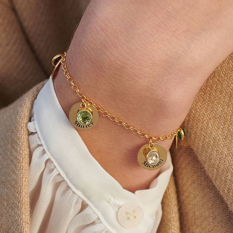 Mütter-Personalisierter Charms - Vergoldet-5 Produktfoto
