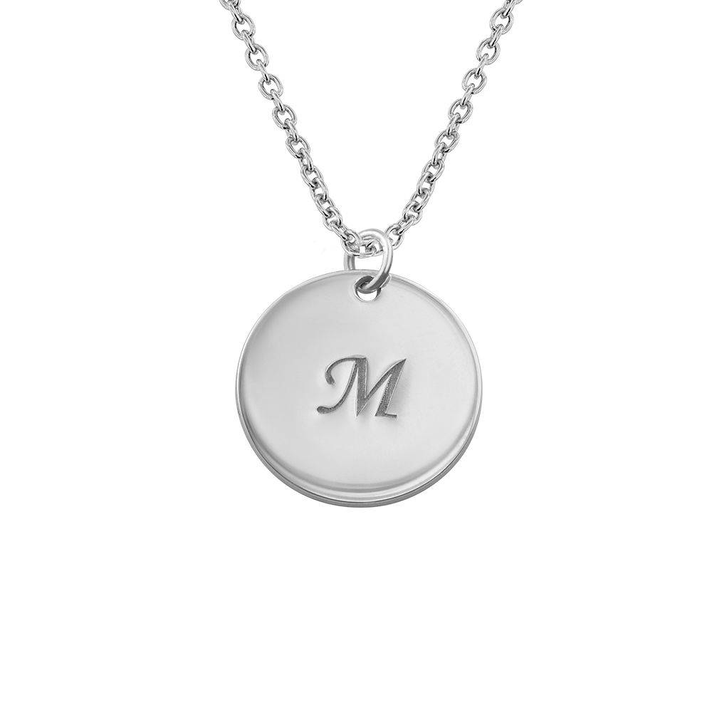 Mutterkette mit personalisierten Initial-Anhängern - 925er Sterlingsilber-3 Produktfoto