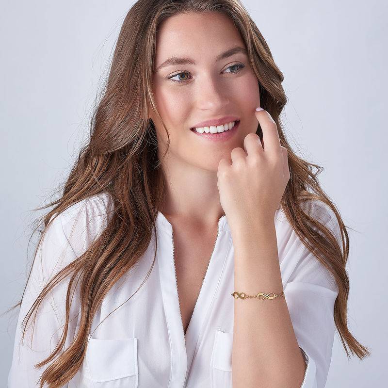 Multiples Infinity-Armband - 585er Gelbgold-2 Produktfoto