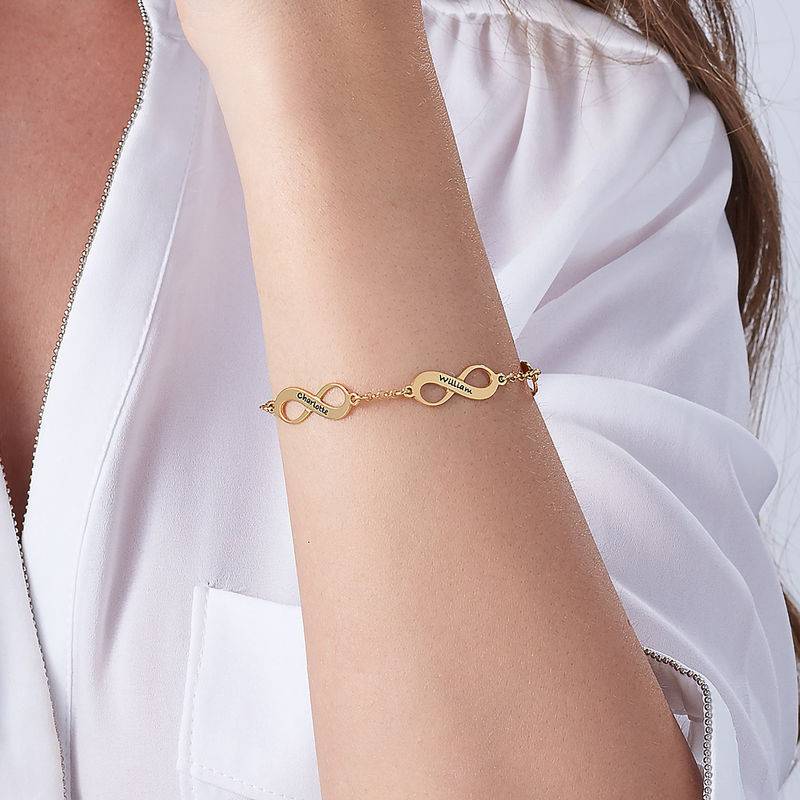 Multiples Infinity-Armband - 585er Gelbgold-3 Produktfoto