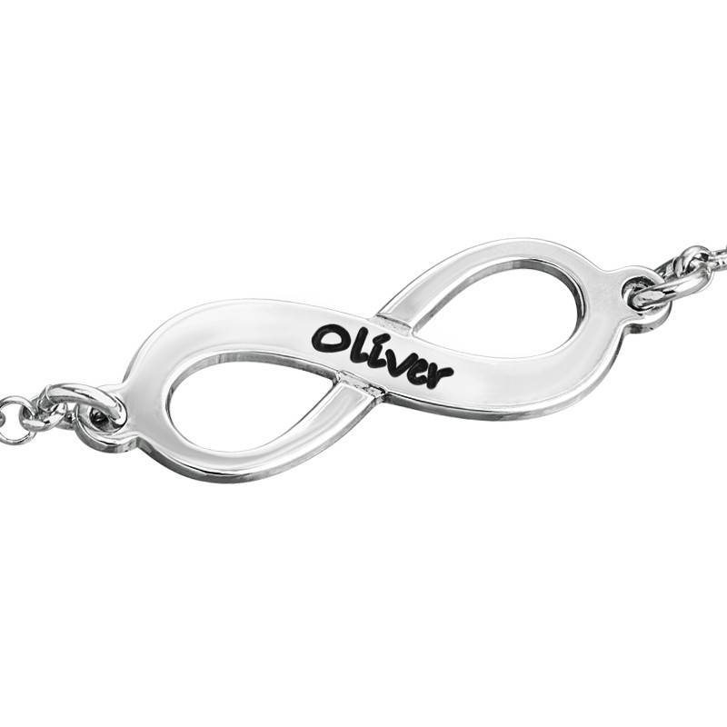 Multiples Infinity-Armband - Silber-1 Multiples Infinity-Armband - Silber-1 Produktfoto