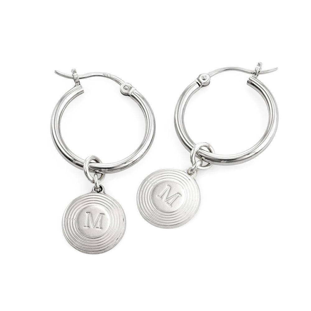 Odeion Initial Ohrringe - 925er Sterlingsilber-1 Produktfoto