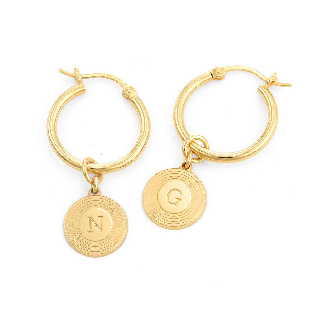 Odeion Initial Ohrringe - Gold-Vermeil-2 Produktfoto