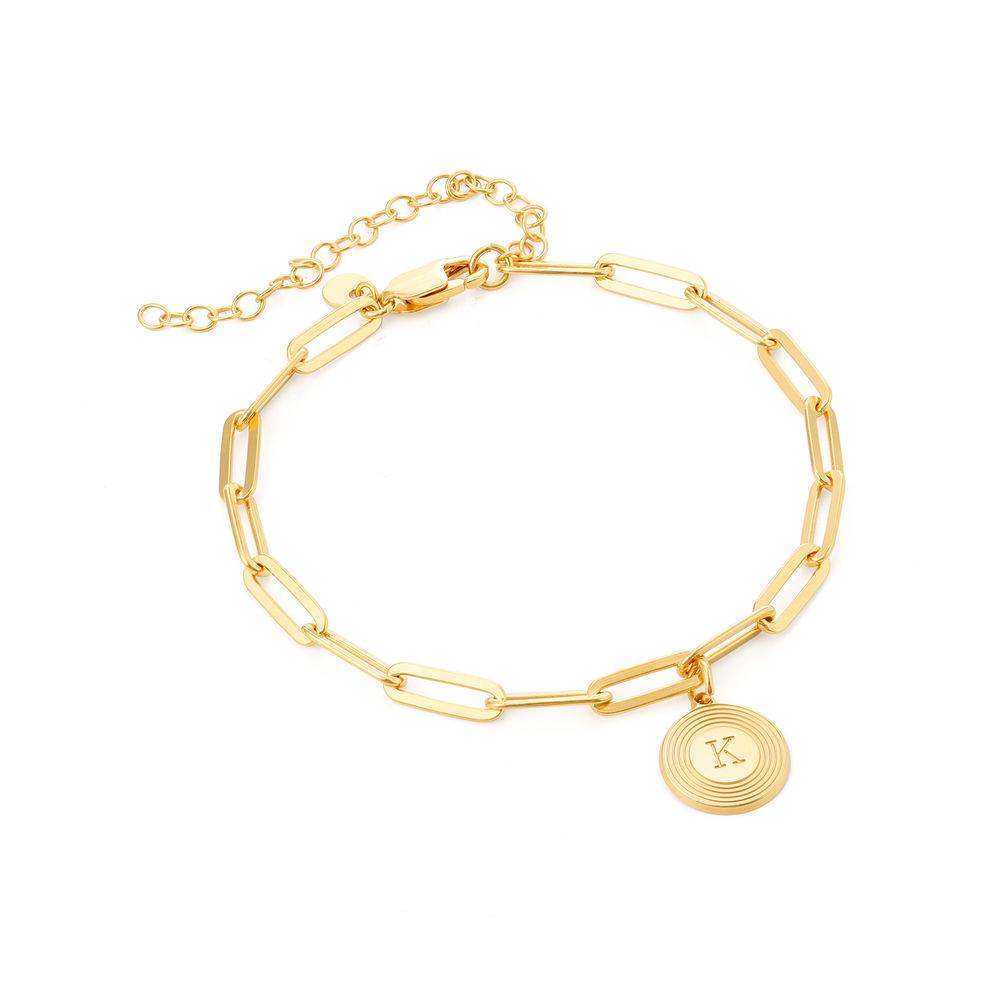 Odeion Initial Gliederarmband - vergoldetes Sterlingsilber-2 Produktfoto