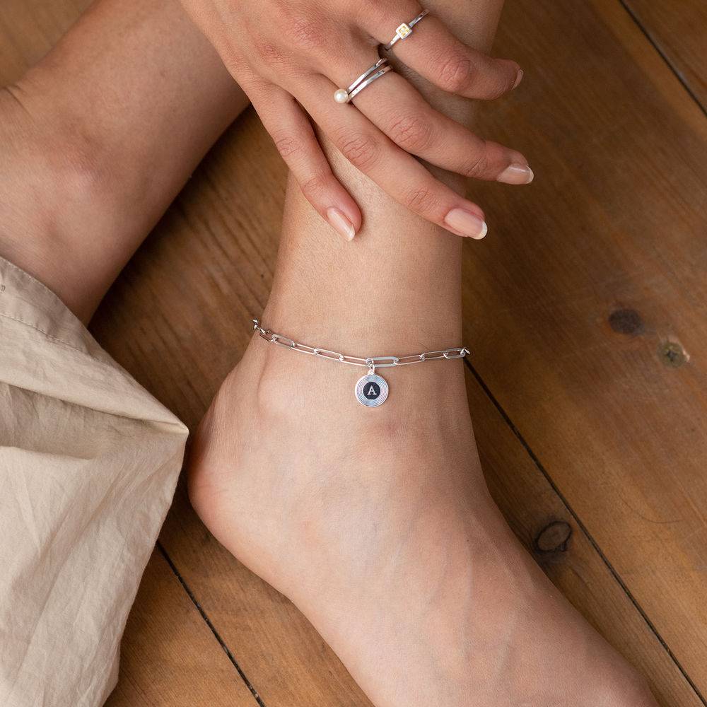 Odeion Initial Gliederarmband - 925er Sterlingsilber-3 Produktfoto