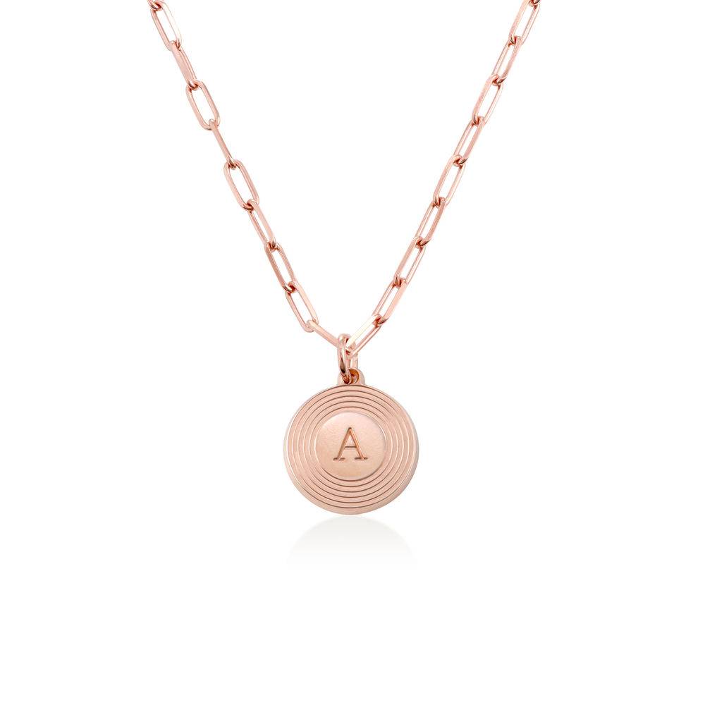 Odeion Initial-Gliederkette - 750er rosévergoldetes Silber-2 Produktfoto