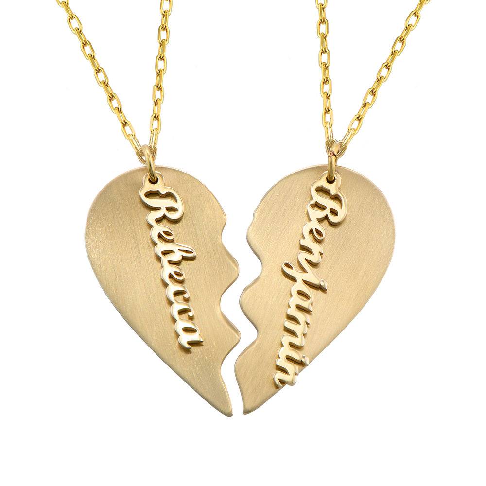 Trennbare Herzkette für Pärchen - 417er Gelbgold-1 Trennbare Herzkette für Pärchen - 417er Gelbgold-1 Produktfoto