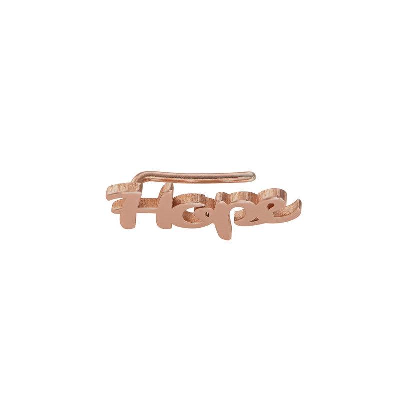 Personalisierte Kletterer-Ohrringe- rosévergoldetes Sterlingsilber-1 Personalisierte Kletterer-Ohrringe- rosévergoldetes Sterlingsilber-1 Produktfoto