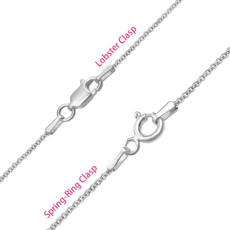 Personalisierte Hufeisen-Kette - 925er Sterlingsilber-3 Produktfoto