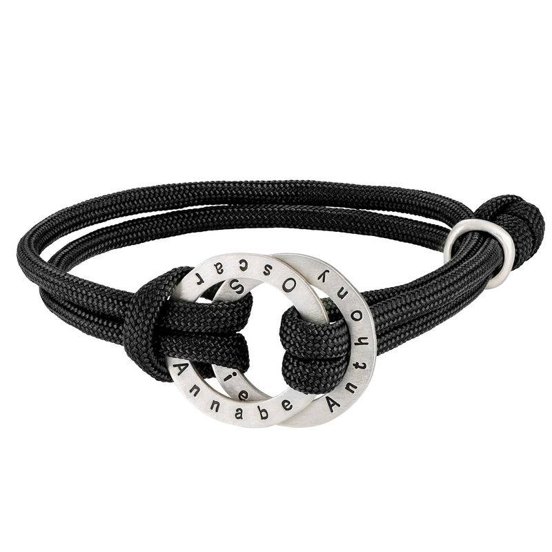Gravierbares Seilarmband für Männer - 925er Sterlingsilber-2 Gravierbares Seilarmband für Männer - 925er Sterlingsilber-2 Produktfoto