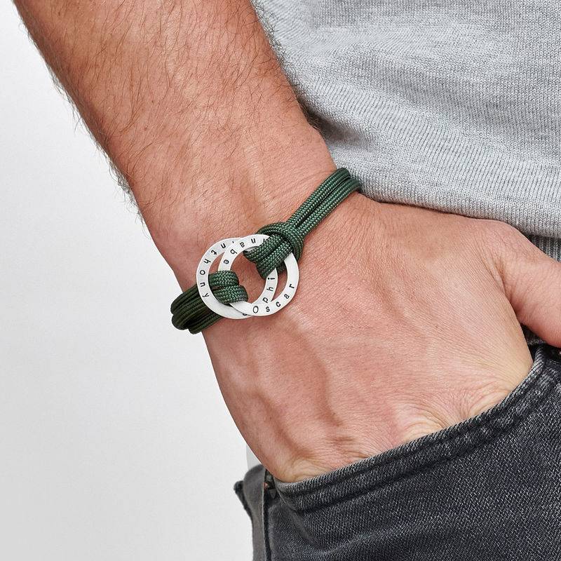 Gravierbares Seilarmband für Männer - 925er Sterlingsilber-1 Gravierbares Seilarmband für Männer - 925er Sterlingsilber-1 Produktfoto