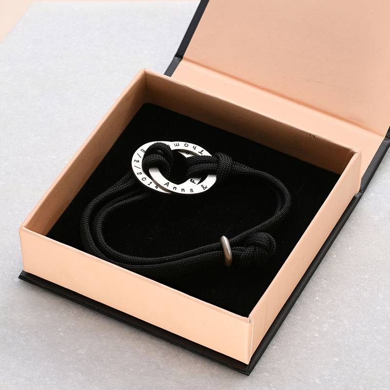 Gravierbares Seilarmband für Männer - 925er Sterlingsilber-4 Gravierbares Seilarmband für Männer - 925er Sterlingsilber-4 Produktfoto