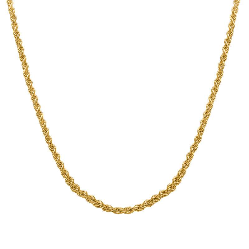 Kordelkette - vergoldetes Sterlingsilber-1 Kordelkette - vergoldetes Sterlingsilber-1 Produktfoto