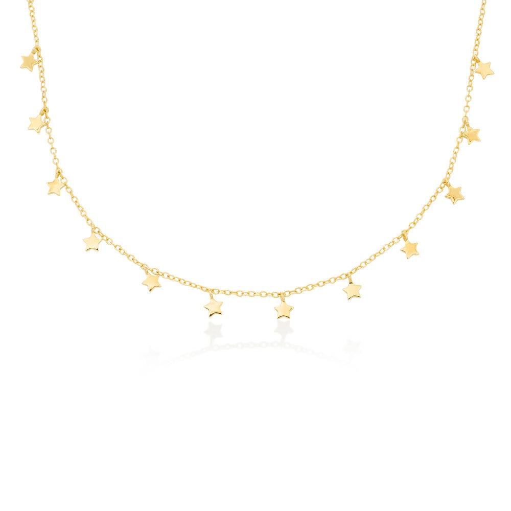 Sterne Choker-Kette - vergoldetes Sterlingsilber-1 Produktfoto
