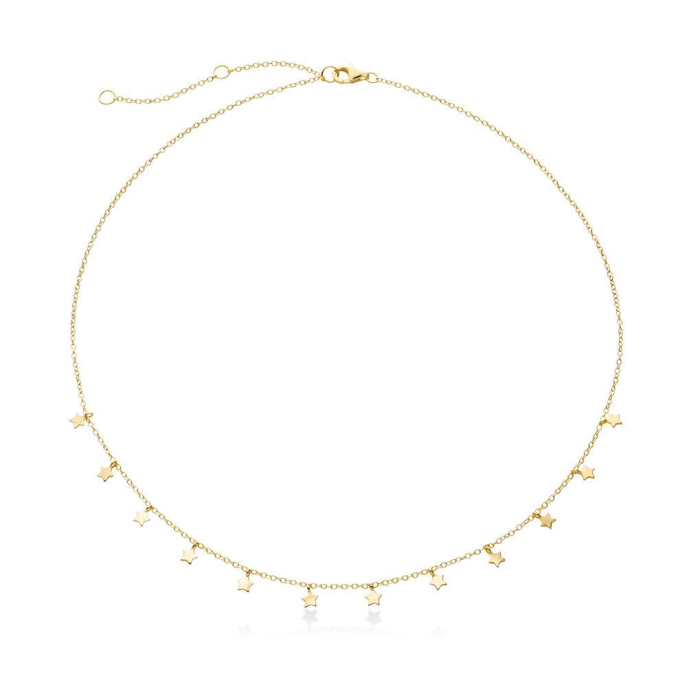 Sterne Choker-Kette - vergoldetes Sterlingsilber-2 Produktfoto