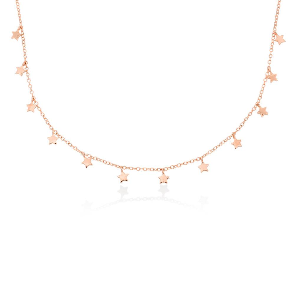 Sterne Choker-Kette - rosévergoldetes Sterlingsilber-3 Sterne Choker-Kette - rosévergoldetes Sterlingsilber-3 Produktfoto