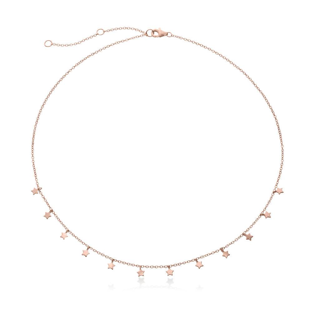 Sterne Choker-Kette - rosévergoldetes Sterlingsilber-1 Sterne Choker-Kette - rosévergoldetes Sterlingsilber-1 Produktfoto