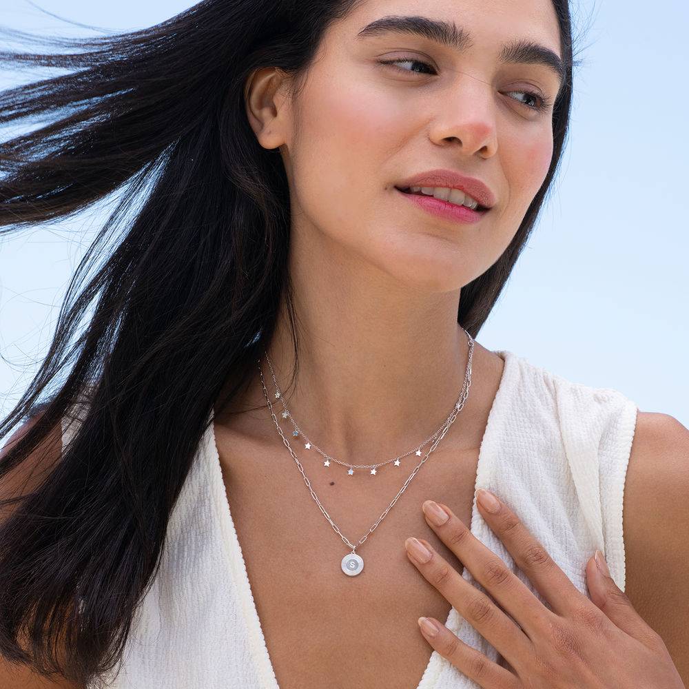 Sterne Choker-Kette - in Silber-4 Produktfoto