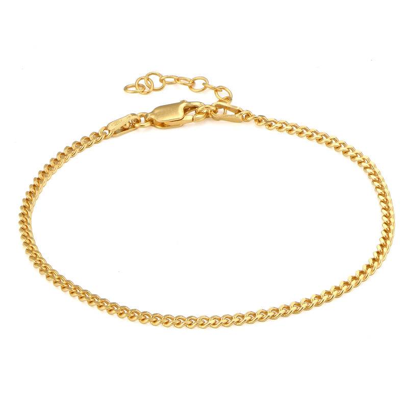 Zierliches kubanisches Armband - in Vergoldung-1 Produktfoto
