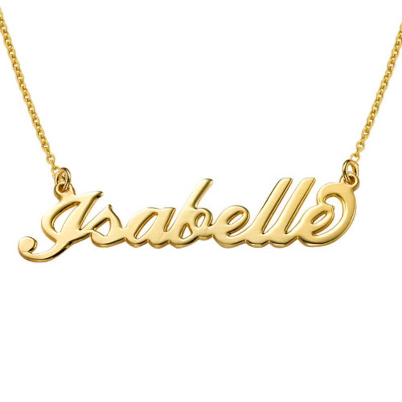 Carrie Namenskette - Gold-Vermeil-3 Produktfoto